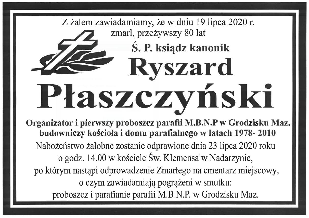 nekrolog r plaszczynski